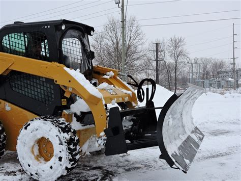 skid steer snow blade